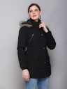 Ladies Long Length Fancy Jacket - 58191-58191-BLACK-L