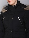 Ladies Long Length Fancy Jacket - 58191-58191-BLACK-L