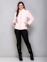 Ladies Zipper Sweatshirt With Collar - 9088SS-9088SS-PINK-L