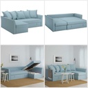 Ikea HOLMSUND Corner sofa-bed, Orrsta light blue
