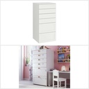 Ikea SMASTAD/PLATSA Chest of 6 drawers white with frame 60x55x123 cm