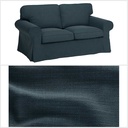 Ikea EKTORP Cover two-seat sofa, Hillared dark blue (cover only)