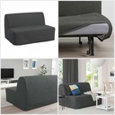 Ikea LYCKSELE LOVAS 2-seat sofa-bed Vansbro dark grey