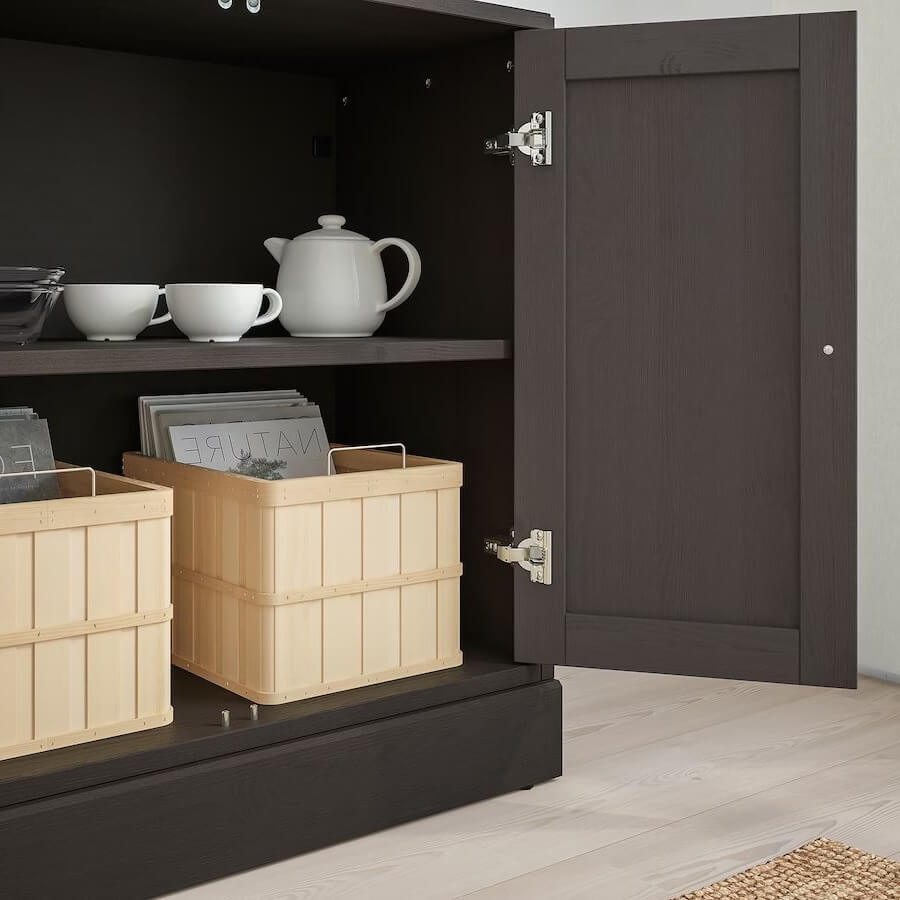 IKEA HAVSTA Cabinet with Plinth Dark Brown 81X47X89 cm