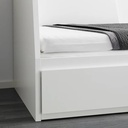 Ikea FLEKKE day-bed w 2 drawers/2 mattresses white/Vannareid extra firm 