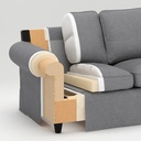 Ikea EKTORP 2-seat sofa Orrsta light grey