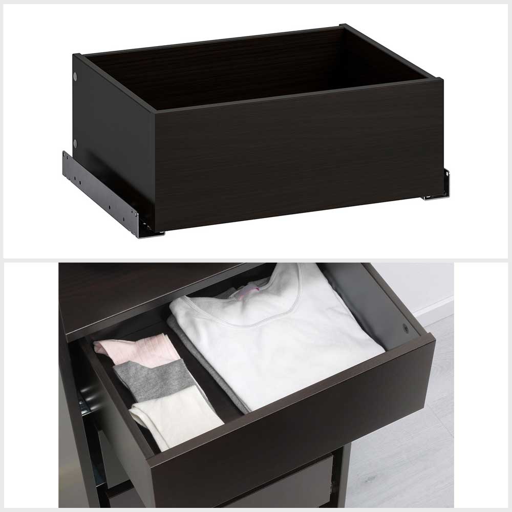 Ikea KOMPLEMENT Drawer black-brown 50x35 cm