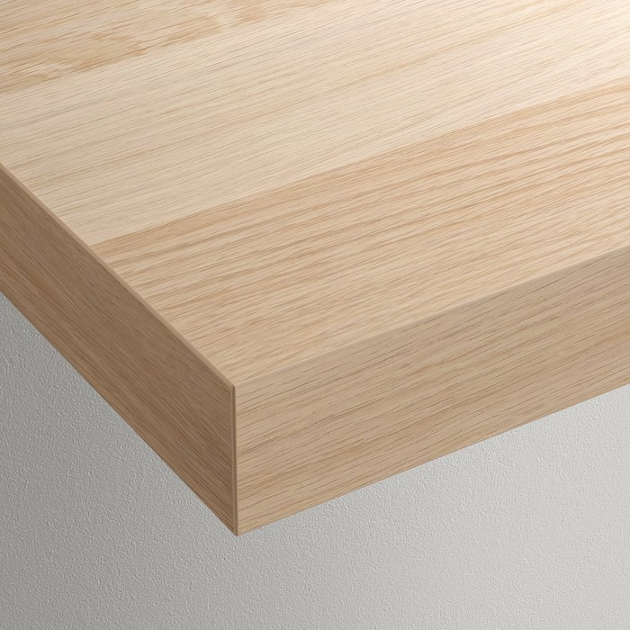 LACK Wall shelf, white stained oak effect, 190x26 cm