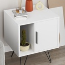 ANTIOCH BEDSIDE TABLE - WHITE - WHITE