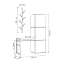 NORTHBAY HALLWAY STAND - OAK - ANTHRACITE