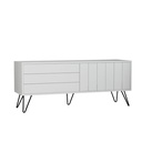 OREGON TV STAND - WHITE - WHITE