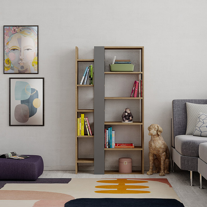 GARY BOOKCASE - HITIT - ANTHRACITE