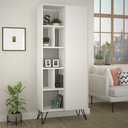 LONGBEACH BOOKCASE - WHITE - WHITE