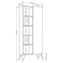 LONGBEACH BOOKCASE - WHITE - WHITE