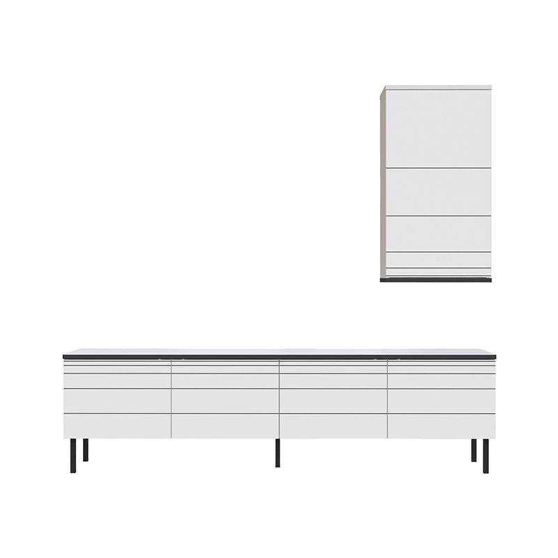 ROSEVILLE TV UNIT - WHITE