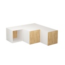 PROVO TV STAND - WHITE - OAK