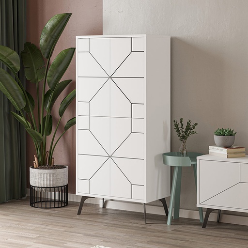 Fethiye Multipurpose Cabinet - White