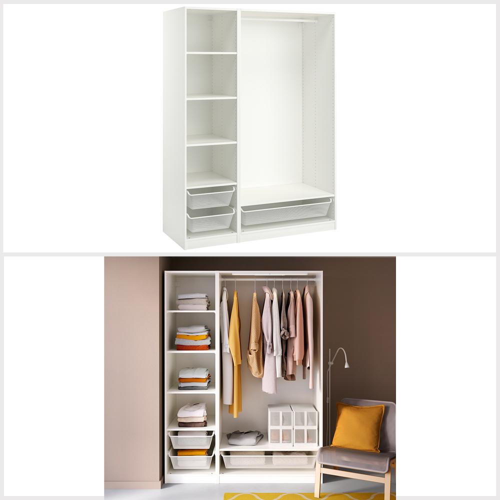 Ikea PAX Wardrobe combination, white 150x58x201 cm