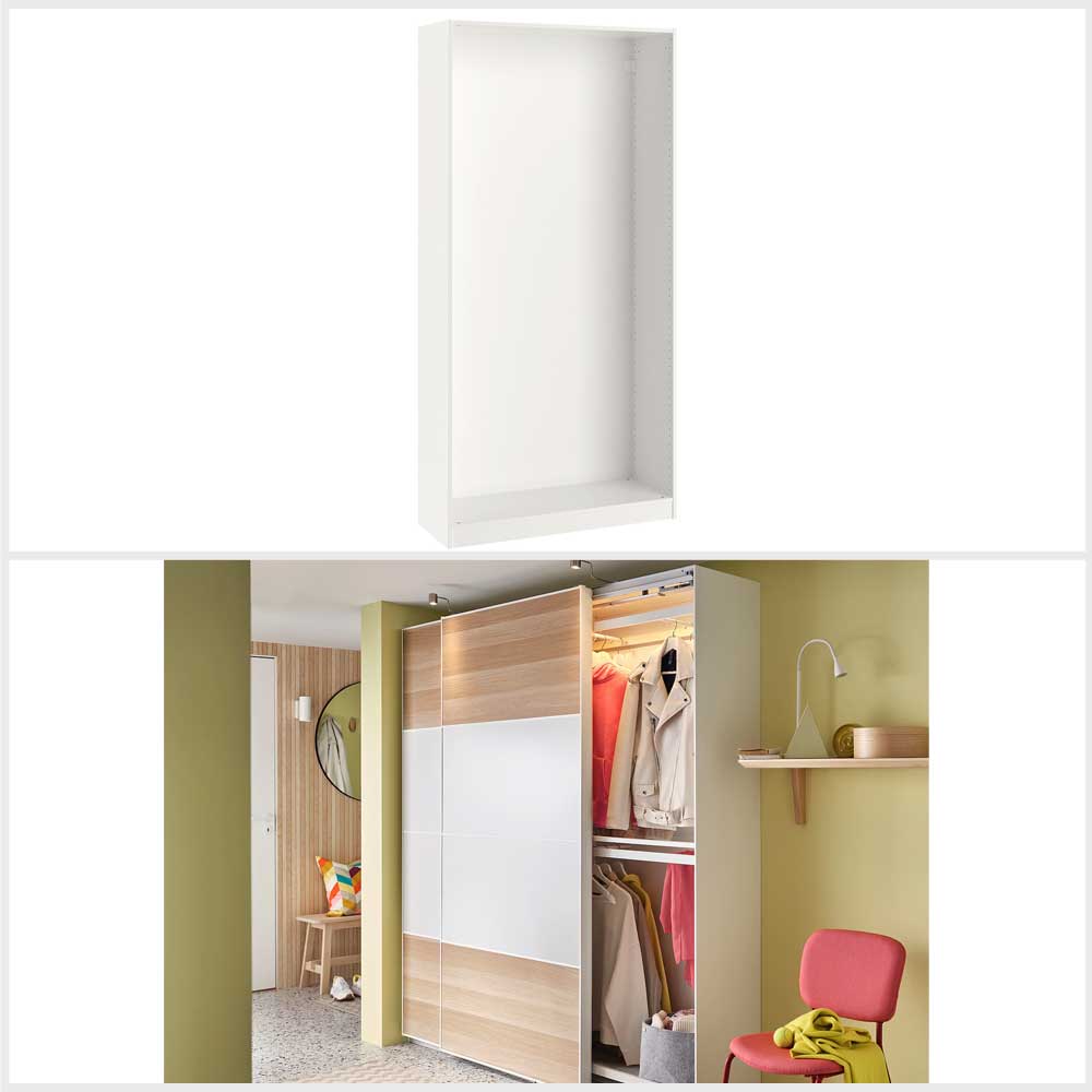 Ikea PAX Wardrobe frame, white100x35x201 cm
