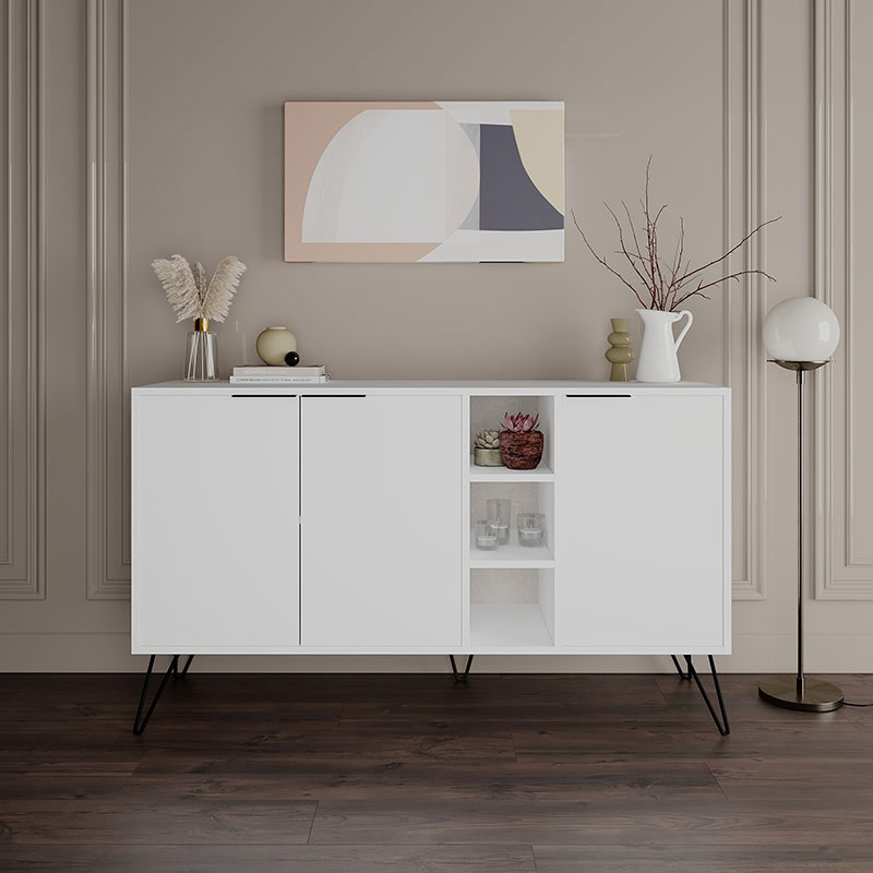 PASCAGOULA CONSOLE - WHITE - WHITE