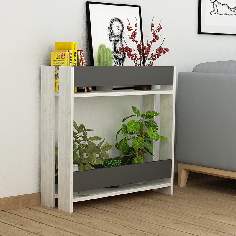 NEWHAVEN PLANTSTAND - ANCIENT WHITE - ANTHRACITE