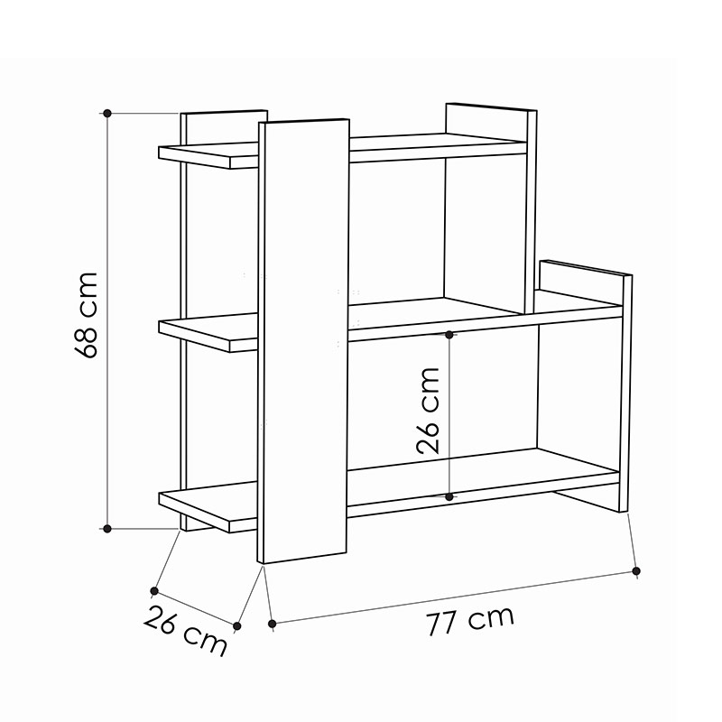 BRISBANE SIDE TABLE - OAK - OAK