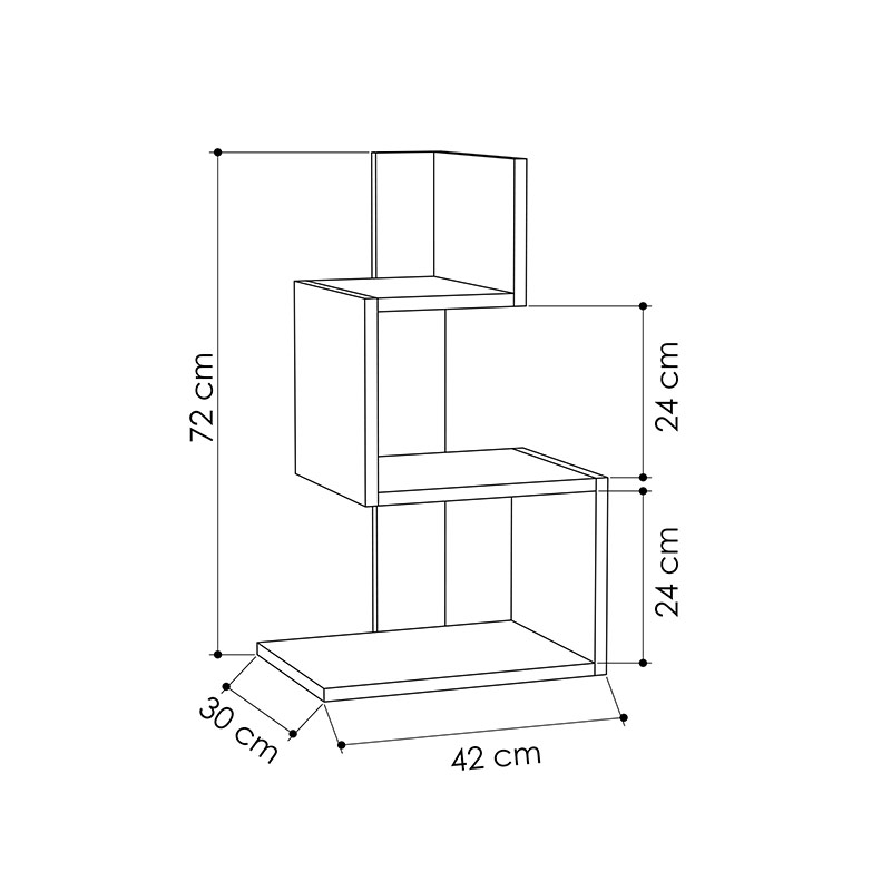 BENALLA SIDE TABLE - WHITE - OAK