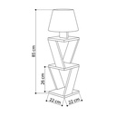 Sinop Side Floor Lamp - Light Mocha - White