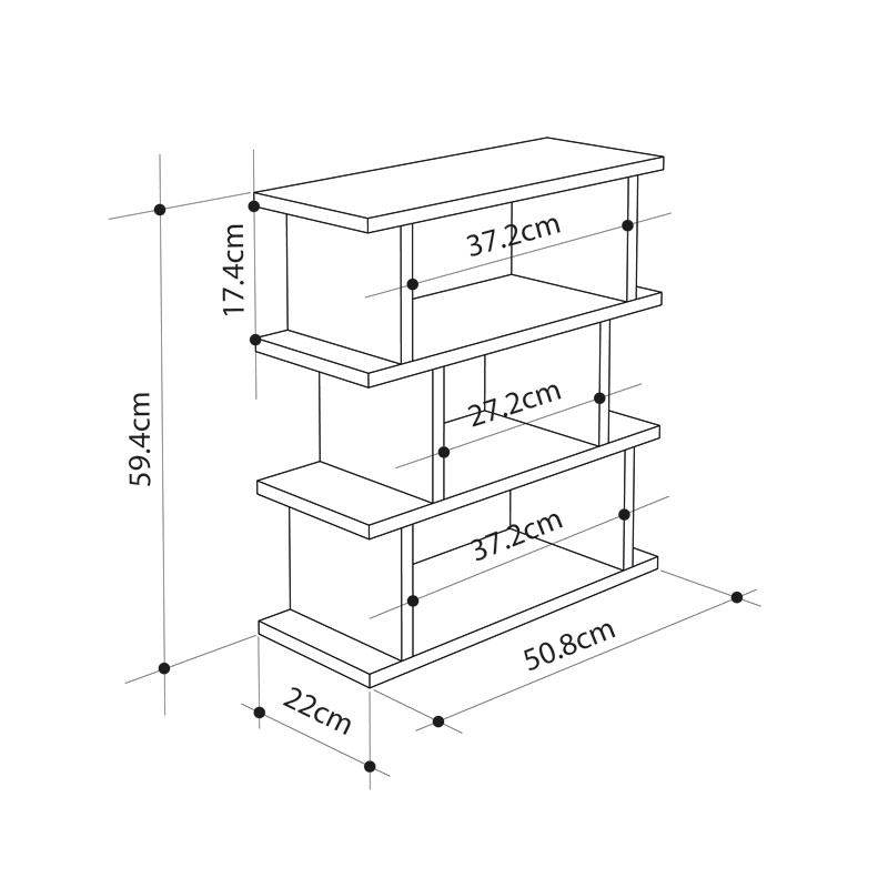 Samsun Side Table - White