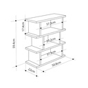 Samsun Side Table - White