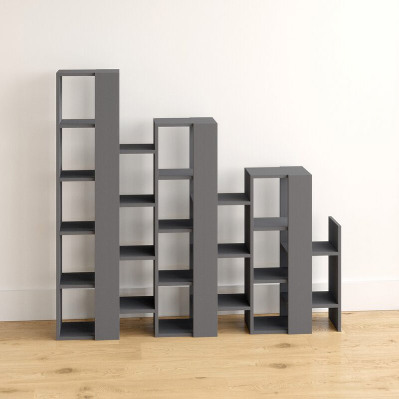 Afyonkarahisar Separator Bookcase - Anthracite
