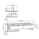 Corum Tv Unit - White - White