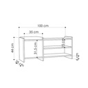 Denizli Hall Stand - Light Mocha - Anthracite
