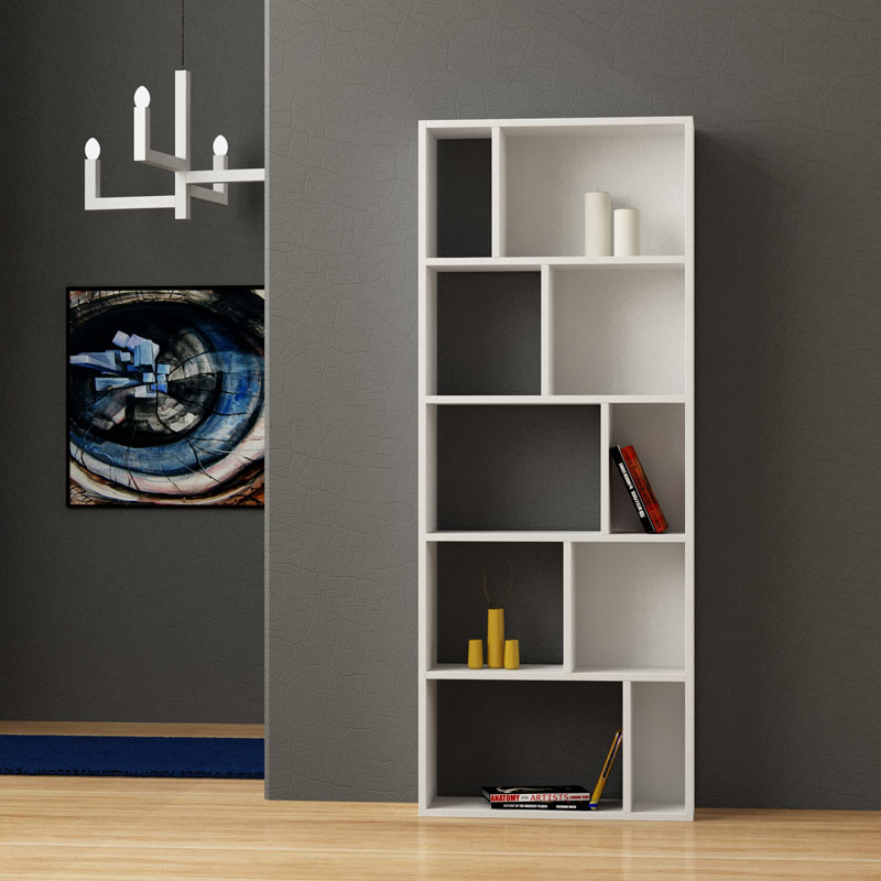 Niksar Bookcase - White