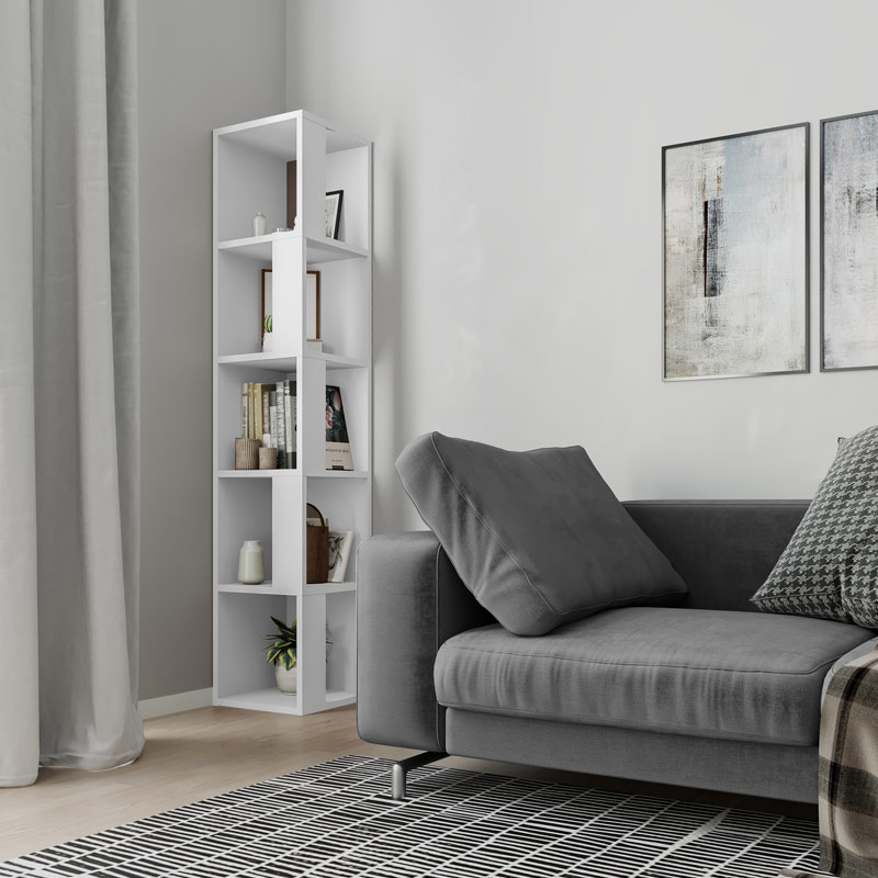 Amasya Bookcase - White