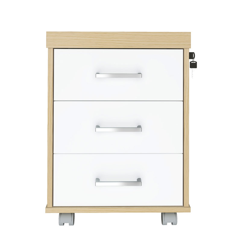  Aguas Chest Of 3 Drawers II - Light Oak/ White