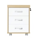  Aguas Chest Of 3 Drawers II - Light Oak/ White