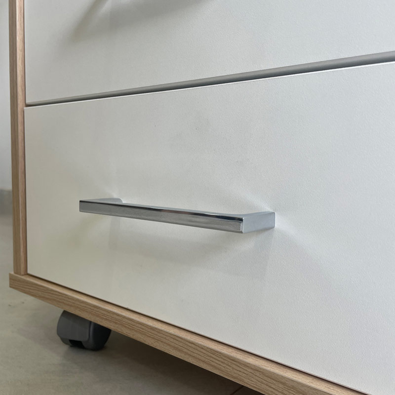  Aguas Chest Of 3 Drawers II - Light Oak/ White