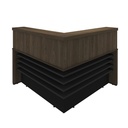  Aguas Reception Desk II - Charuto/ Black