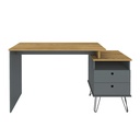  Bauru Desk - Elm/ Gray