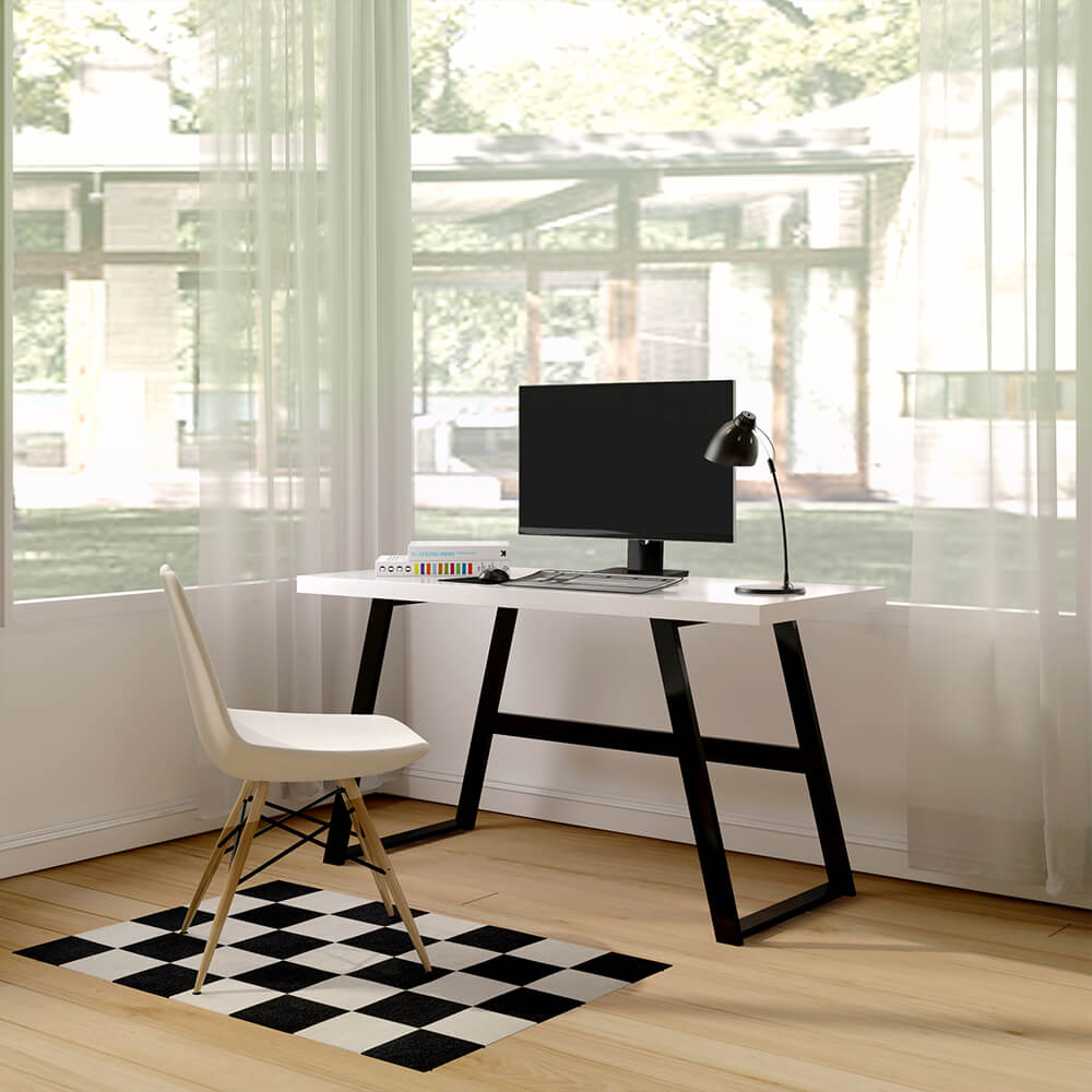 Idiya Fresno Writing / Typing Desk , White