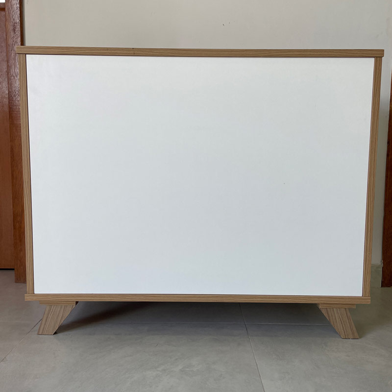  Macae Cabinet with 1 Door and 3 Drawers - Elm/ White 