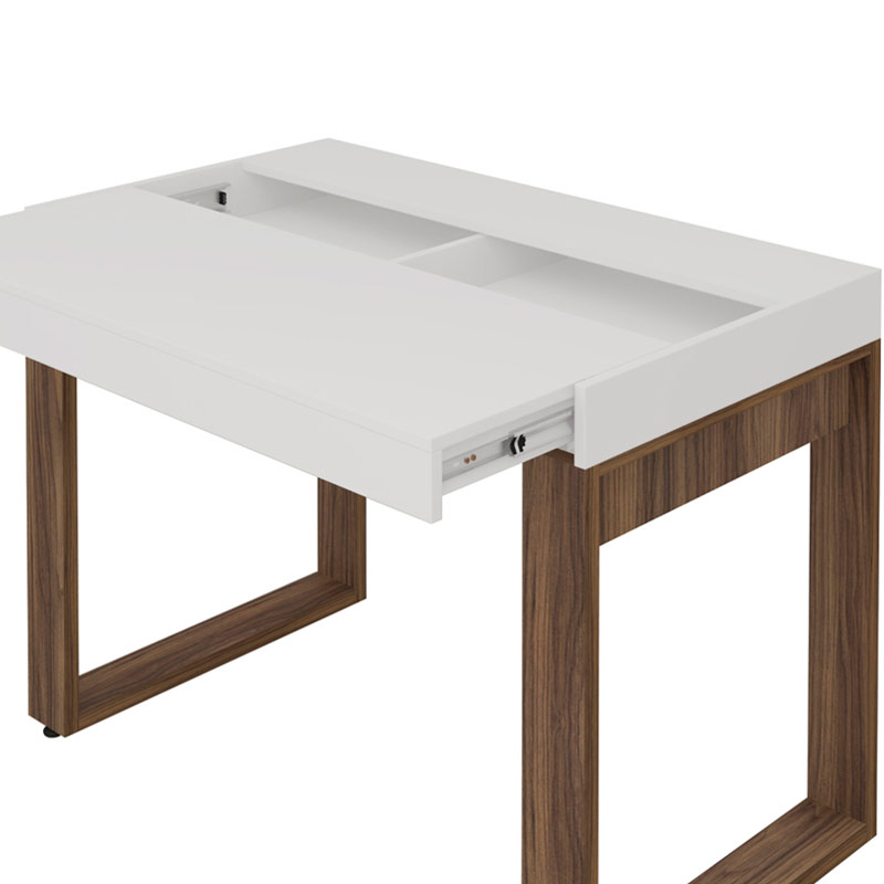  Maraba Desk - White/ Nogal