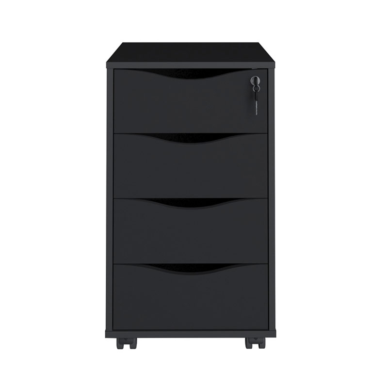 Piracicaba Chest of 4 Drawers - Black