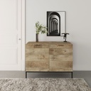 Idiya Fresno Cabinet sideboard, Oak and Black