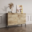 Idiya Fresno Cabinet sideboard, Oak and Black