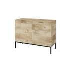 Idiya Fresno Cabinet sideboard, Oak and Black