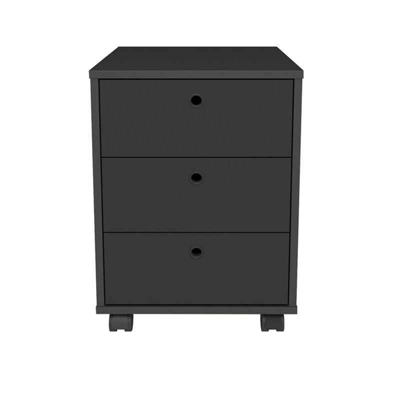 Viamao Chest of 3 Drawers - Black