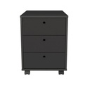 Viamao Chest of 3 Drawers - Black