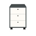 Viamao Chest of 3 Drawers - Gray/ White